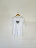 BLEEDING HEARTS TEE // WHT